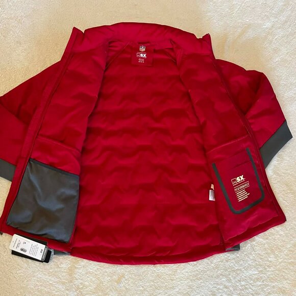 NFL MSX by Michael Strahan Atlanta Falcons Full Zip Puffer Jacket Men's Medium - Picture 4 of 8